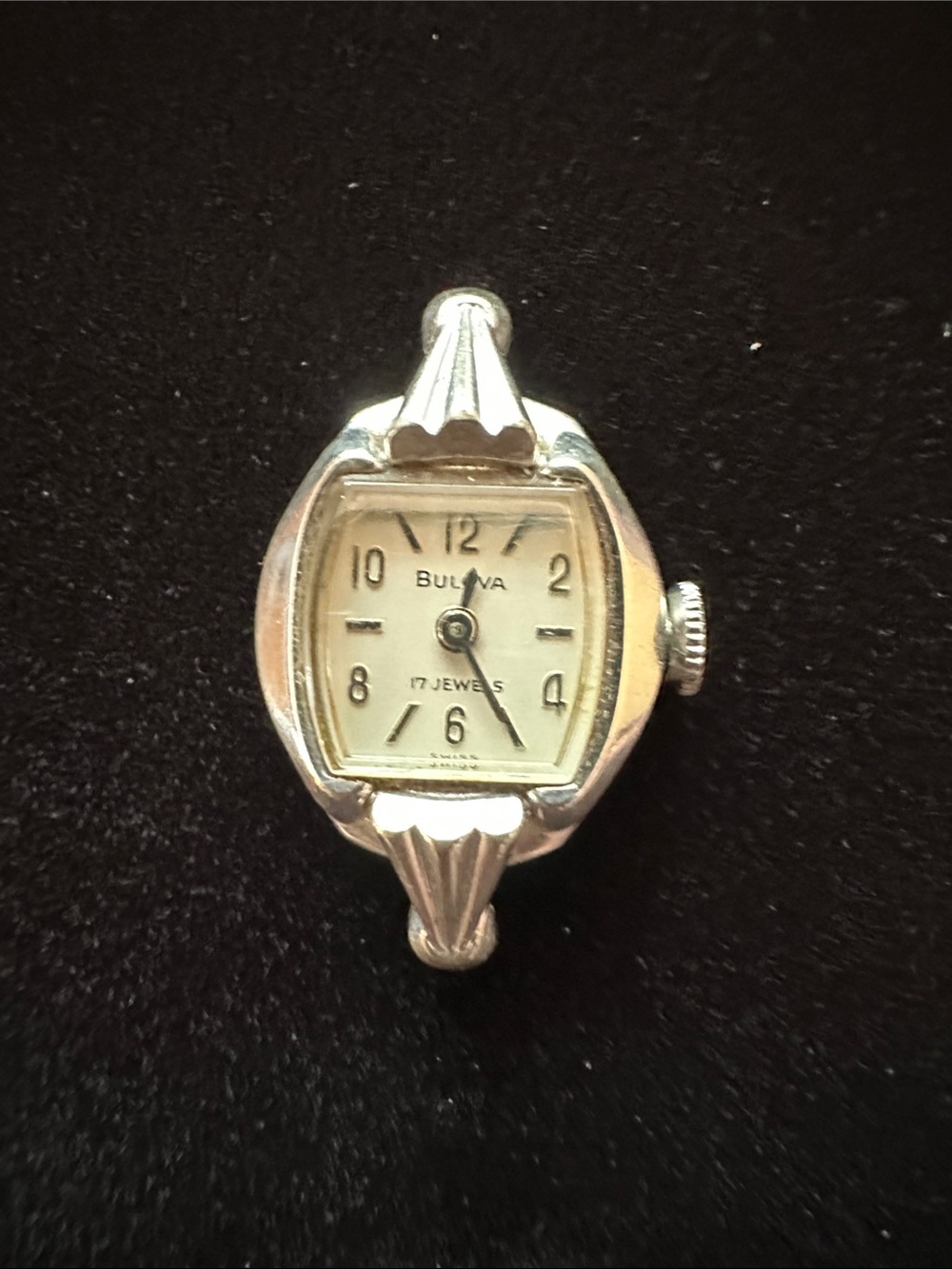 Vintage 1963 Bulova 17 Jewels 10K RGP Mechanical Ladies Cocktail Watch Head